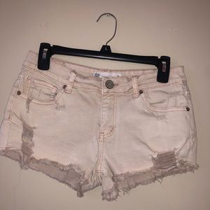 Pink jean shorts, brand RSQ, size: 9